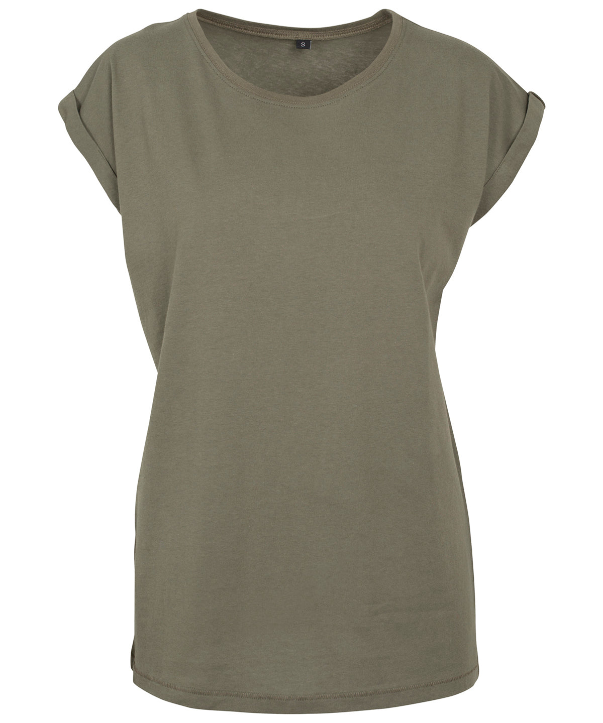 Camiseta de mujer con hombros amplios | Verde Olmo
