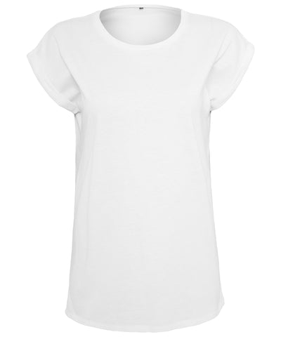 Camiseta de mujer con hombros amplios | Blanco - Blanco Puro