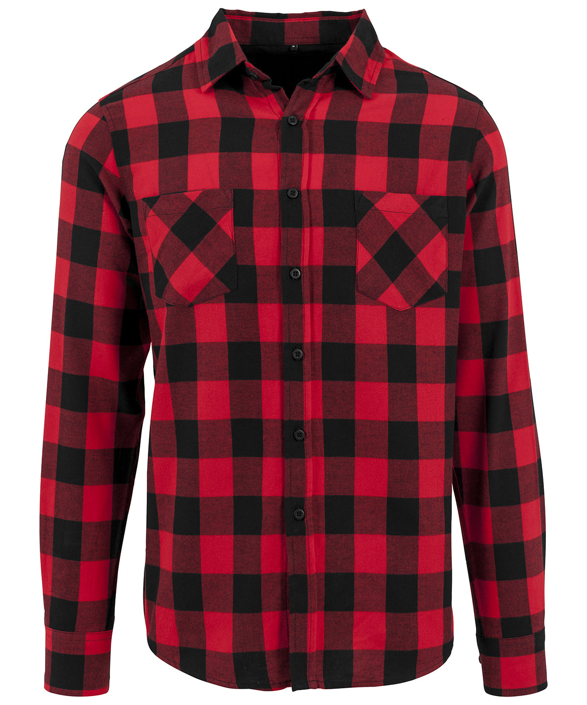 Camisa de franela a cuadros | Negro/Rojo