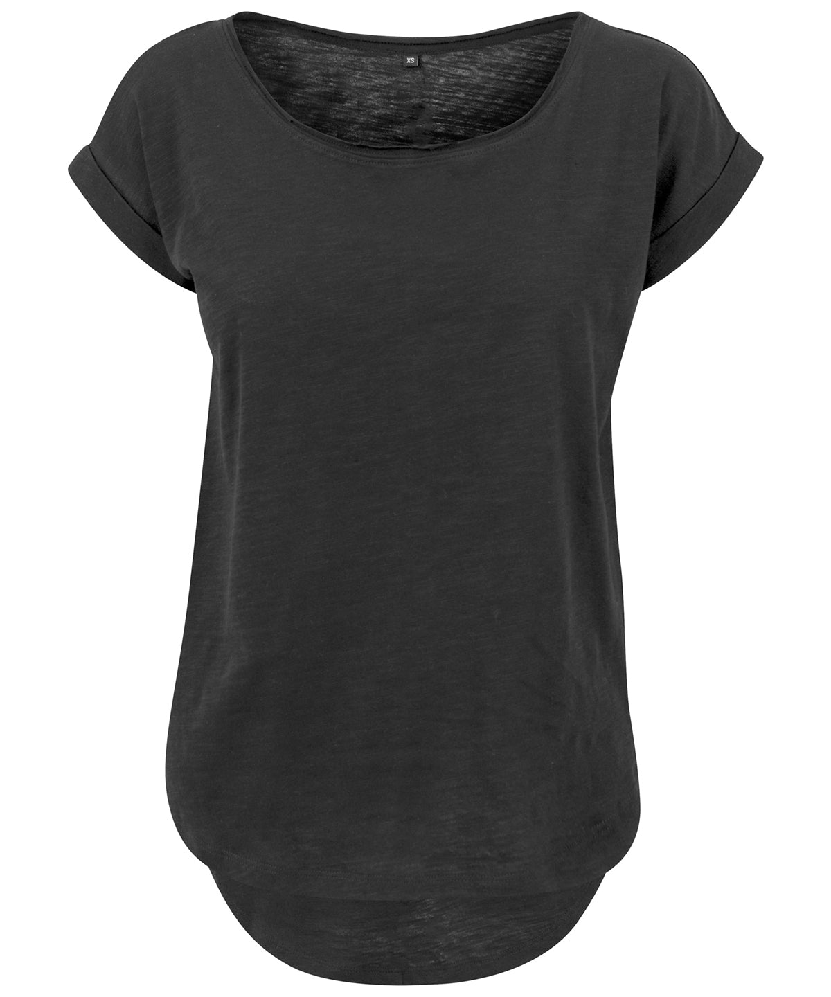 Damen Long T-Shirt | Schwarz