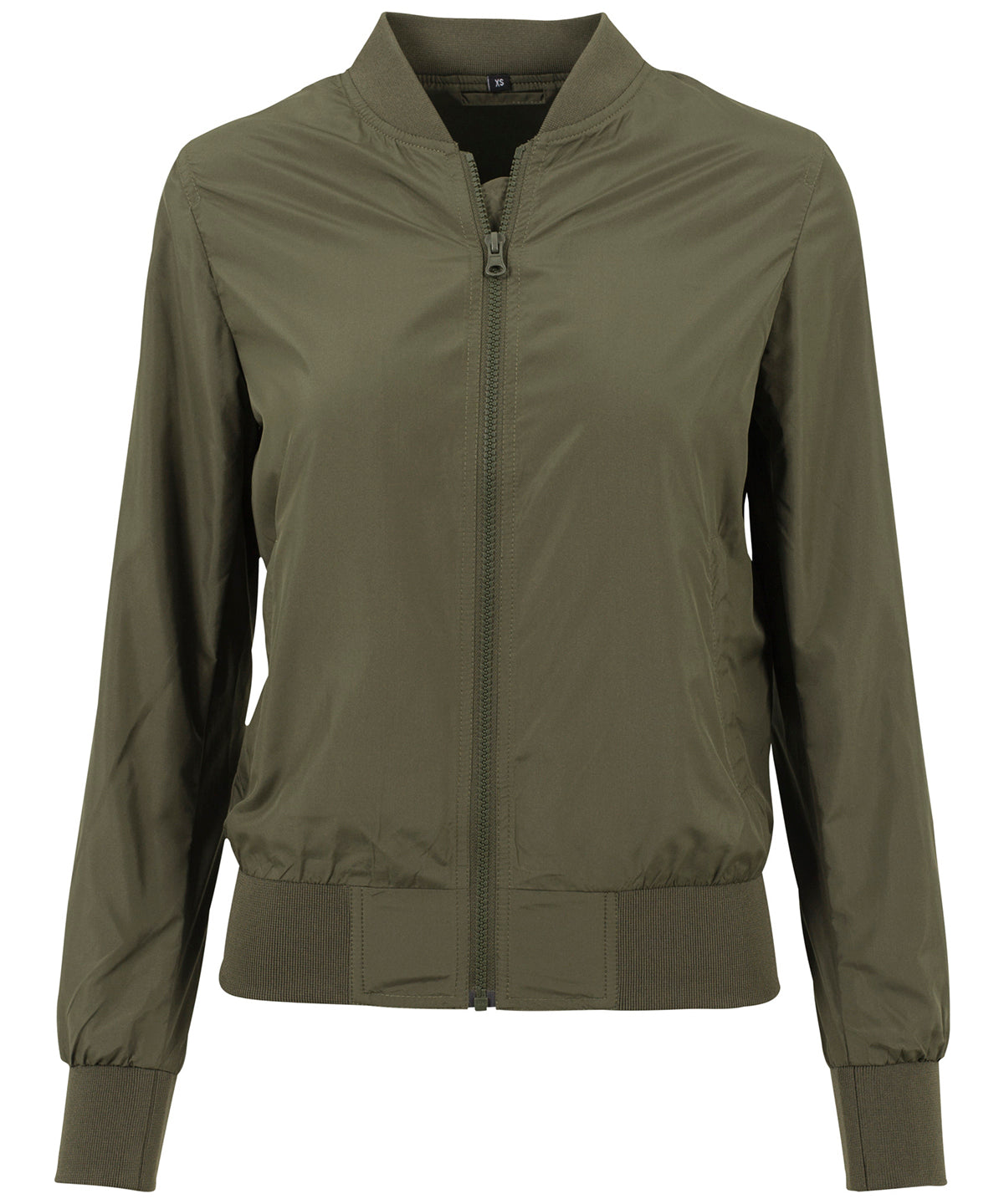 Damen Nylon Bomberjacke | Dunkelgrün