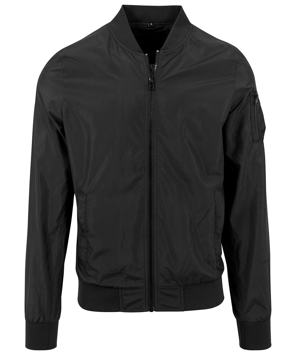 Chaqueta bomber de nailon | Negro