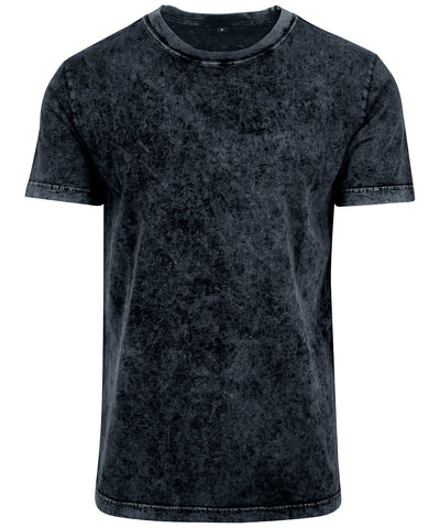 Camiseta lavada con cido | Gris Oscuro/Blanco