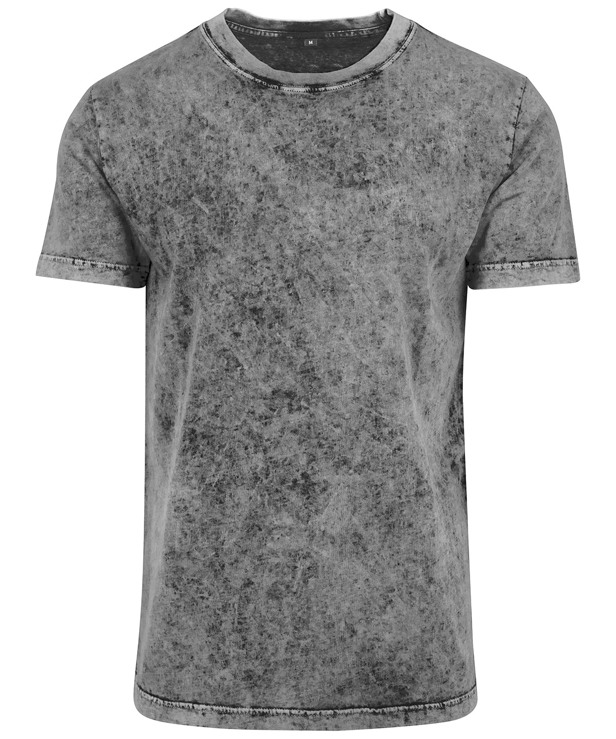 Camiseta lavada con cido | Gris/Negro