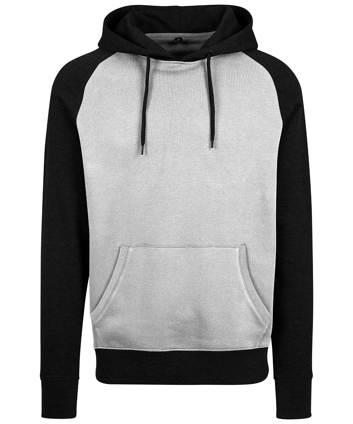 Raglan Hoodie | Grau/Schwarz