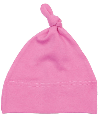 Gorro de beb con un nudo | Rosa Chicle