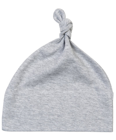 Gorro de beb con un nudo | Gris Jaspeado - Gris Jaspeado Claro