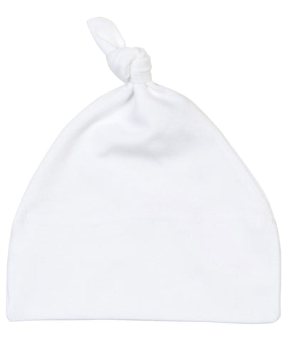 Gorro de beb con un nudo | Blanco