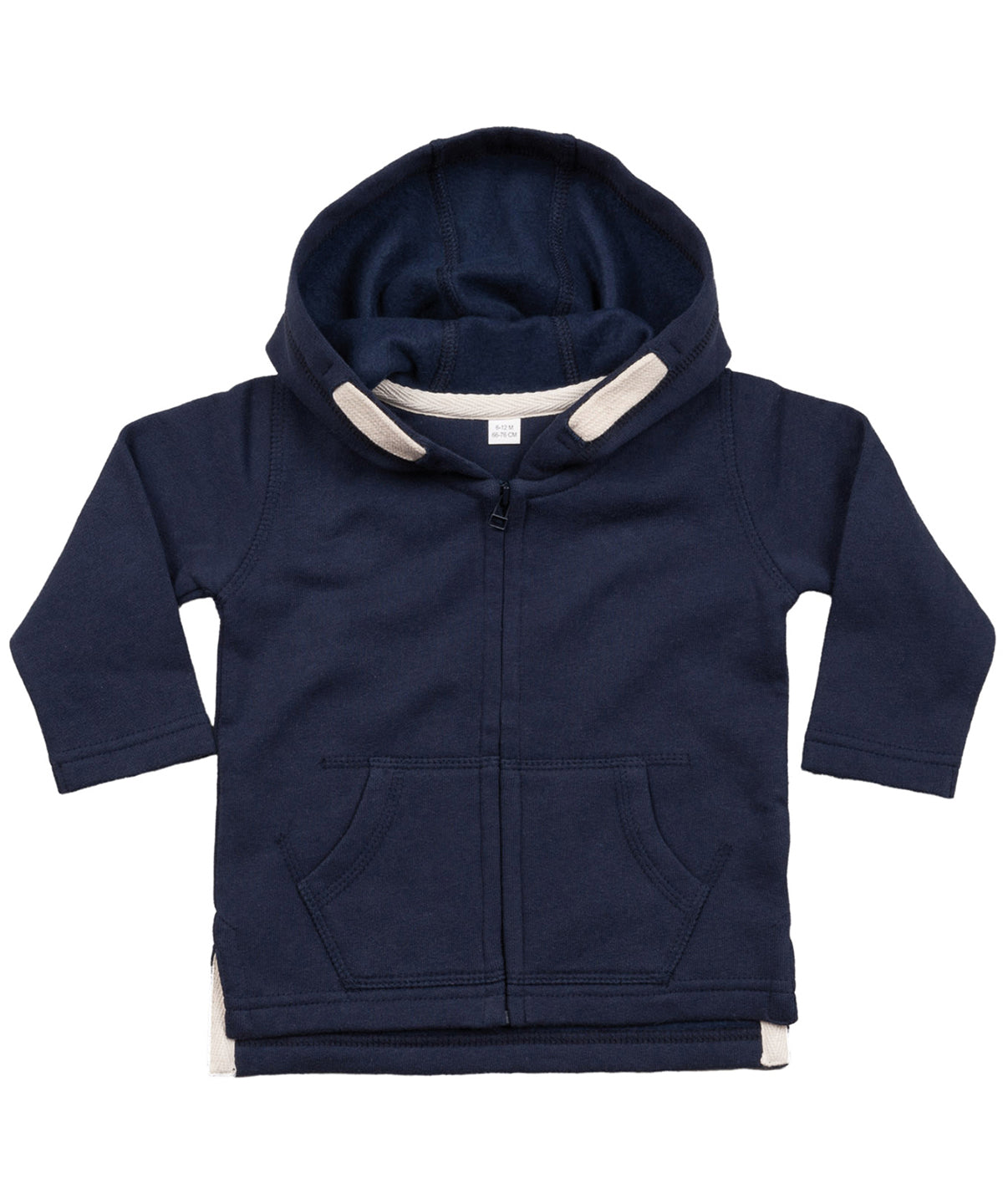 Baby-Kapuzenpullover mit Reißverschluss | Marineblau - Dunkelblau
