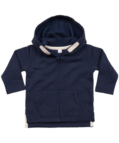 Baby-Kapuzenpullover mit Reißverschluss | Marineblau - Dunkelblau