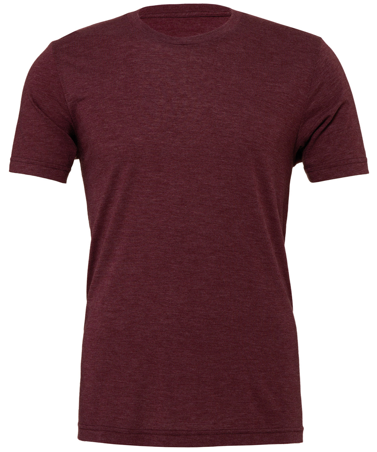Camiseta unisex de cuello redondo de triblend | Triblend Granate