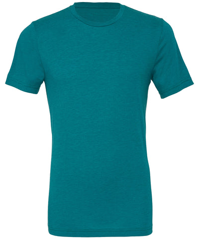 Camiseta unisex de cuello redondo de triblend | Mezcla De Tonos Verde Azulado