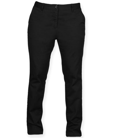 Pantalones chinos elsticos de mujer | Gris Oscuro