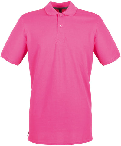 Camisa polo en piqué microfino | Fushia