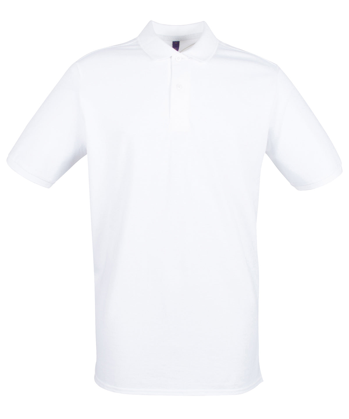 Camisa polo en piqué microfino | Blanco - Marfil