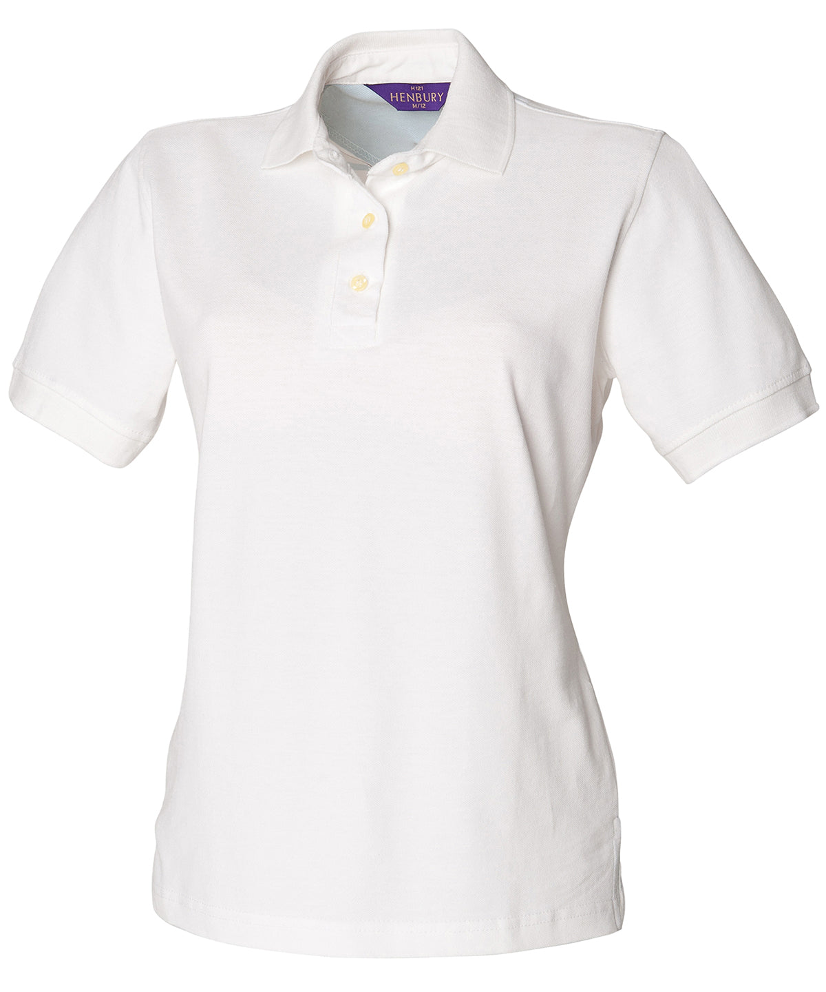 Camiseta polo clsica de piqu de algodn para mujer | Blanco