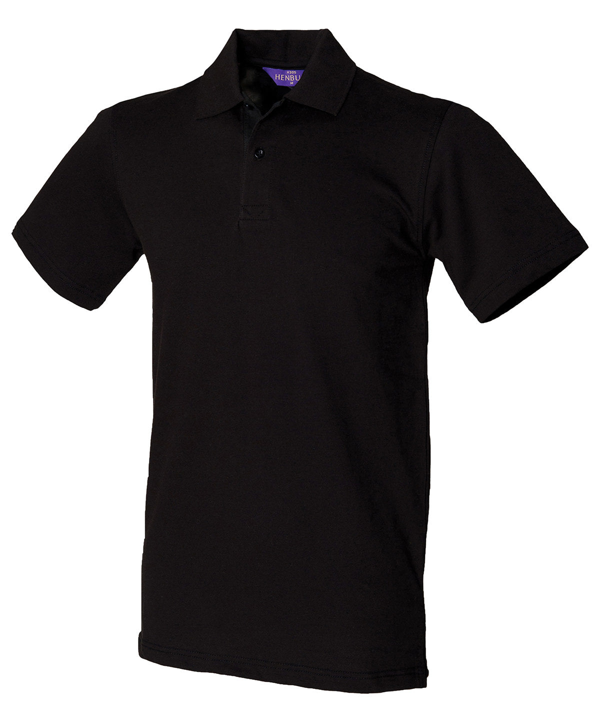Camisa polo de piqu elstico | Negro