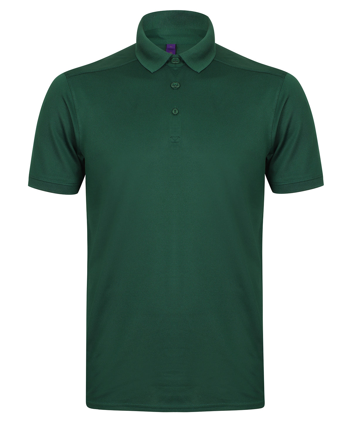 Camiseta polo elstica con acabado que absorbe la humedad (corte entallado) | Verde Botnico