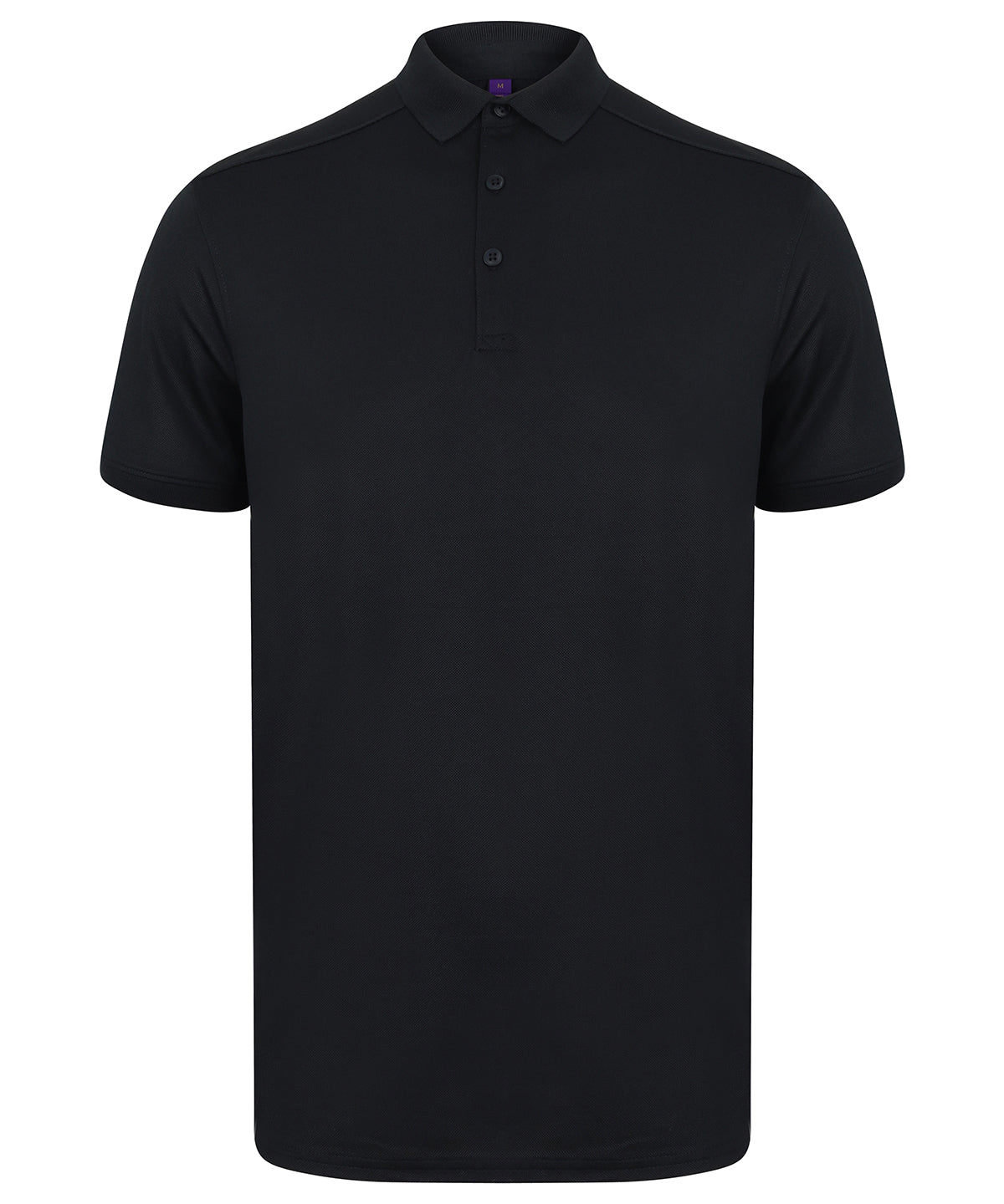 Camiseta polo elstica con acabado que absorbe la humedad (corte entallado) | Azul Noche