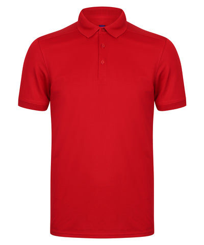 Camiseta polo elstica avec acabado qui absorbe la humedad (corte entallado) | Rojo - Carmes