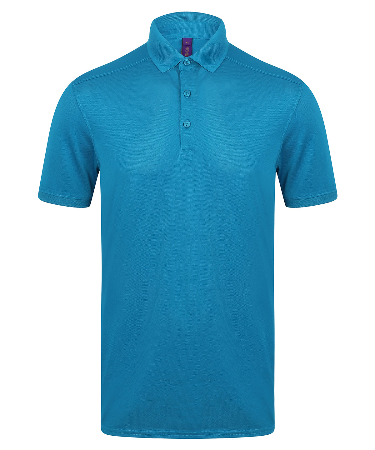 Camiseta polo elstica con acabado que absorbe la humedad (corte entallado) | Azul Zafiro