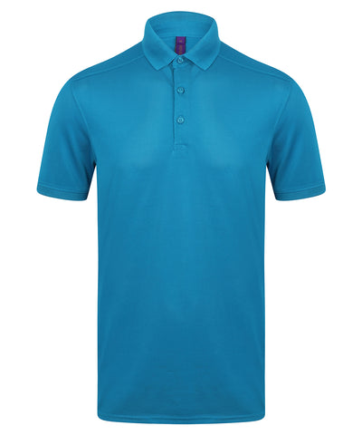 Camiseta polo elstica avec acabado qui absorbe la humedad (corte entallado) | Azul Zafiro
