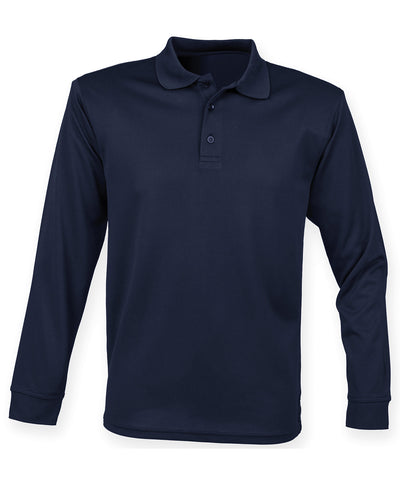 Long sleeve Coolplus® polo shirt | Navy
