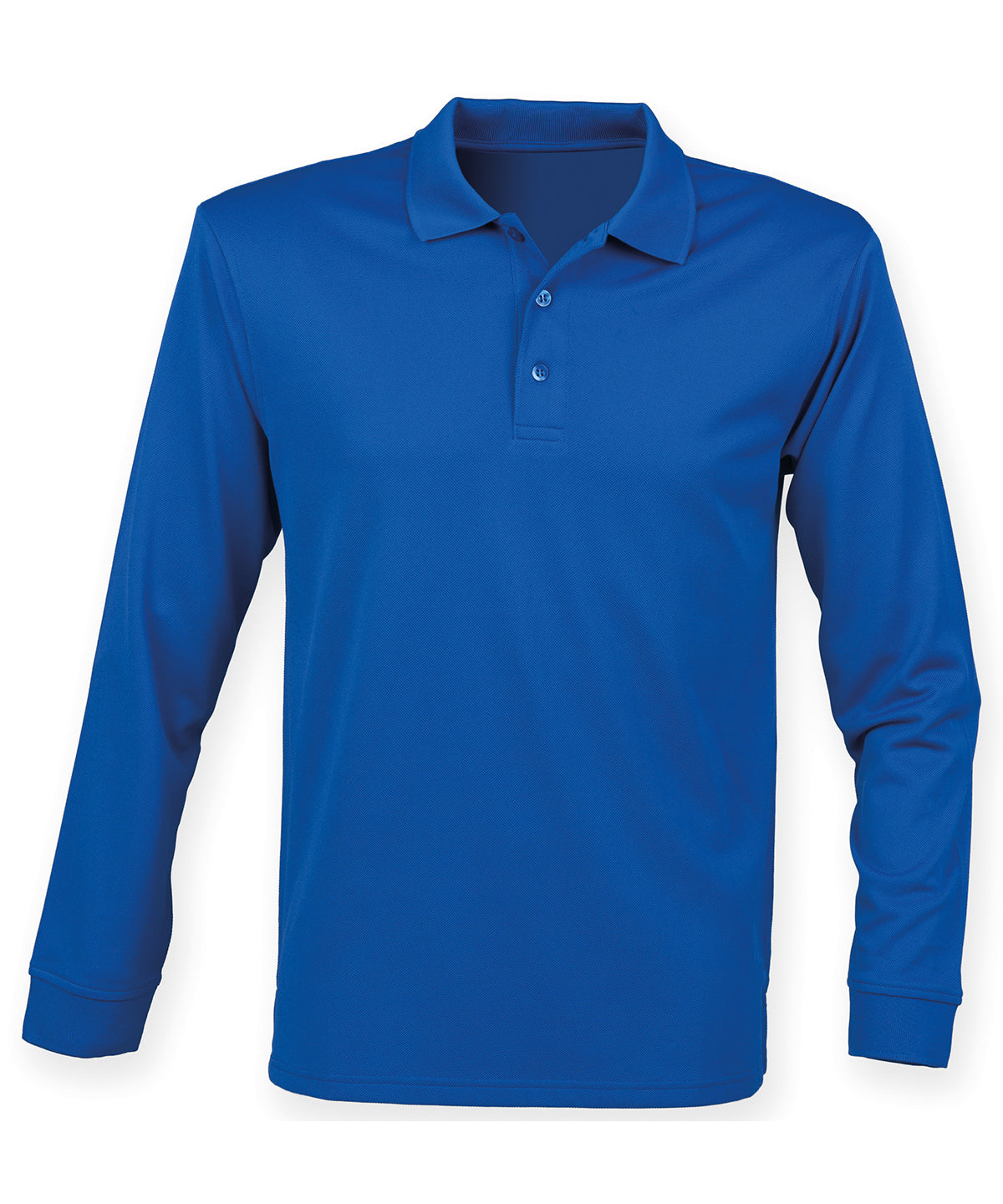 Polo de manga larga Coolplus® | Azul Real