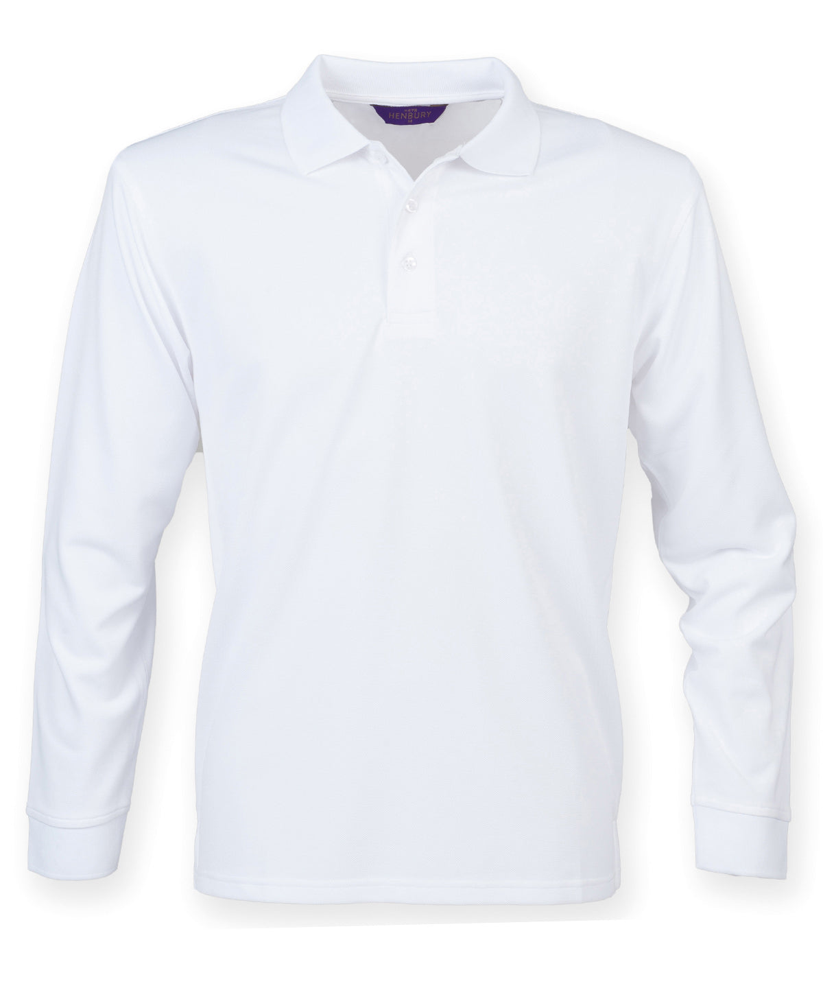 Polo de manga larga Coolplus® | Blanco - Marfil
