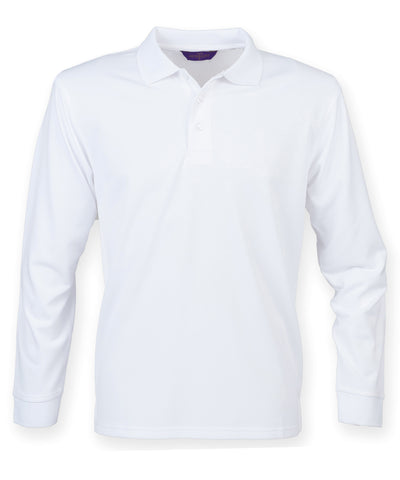 Polo de manga larga Coolplus® | Blanco - Marfil