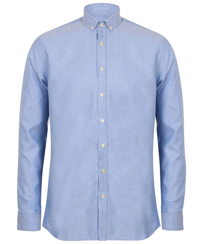 Camisa Oxford de manga larga moderna | Azul Cielo