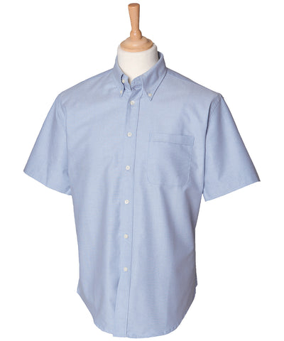 Camisa Oxford clsica de manga corta | Azul