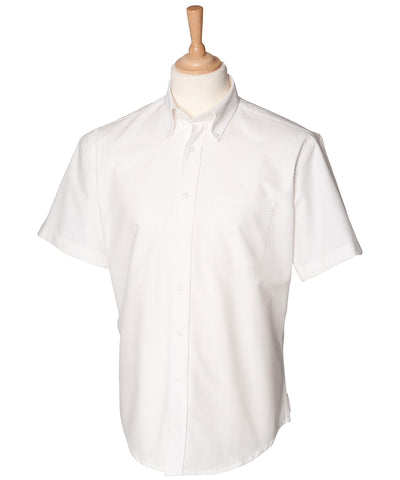Camisa Oxford clsica de manga corta | Blanco - Marfil