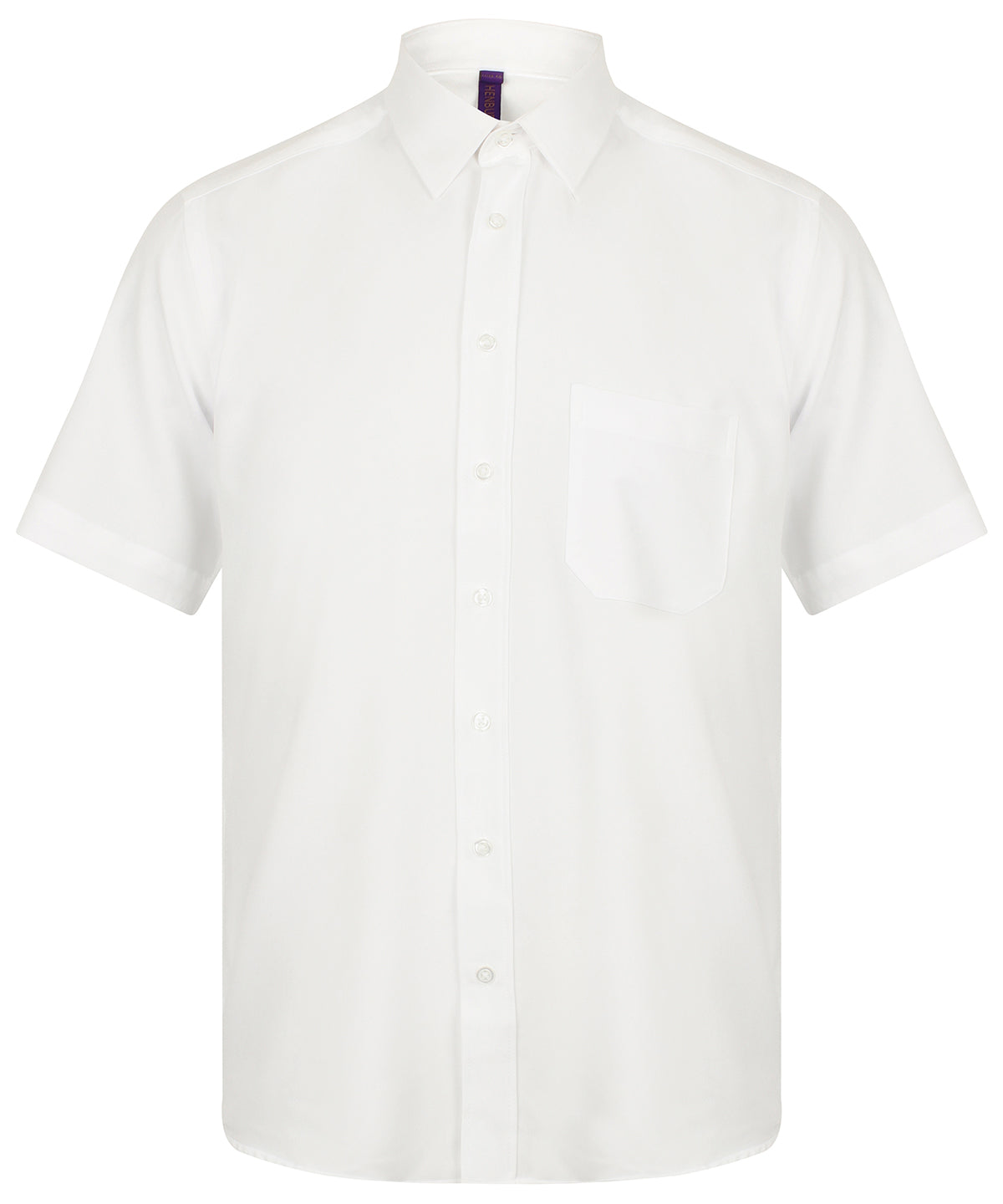 Chemise de manga courte antibactérienne qui absorbe l'humidité | Blanco