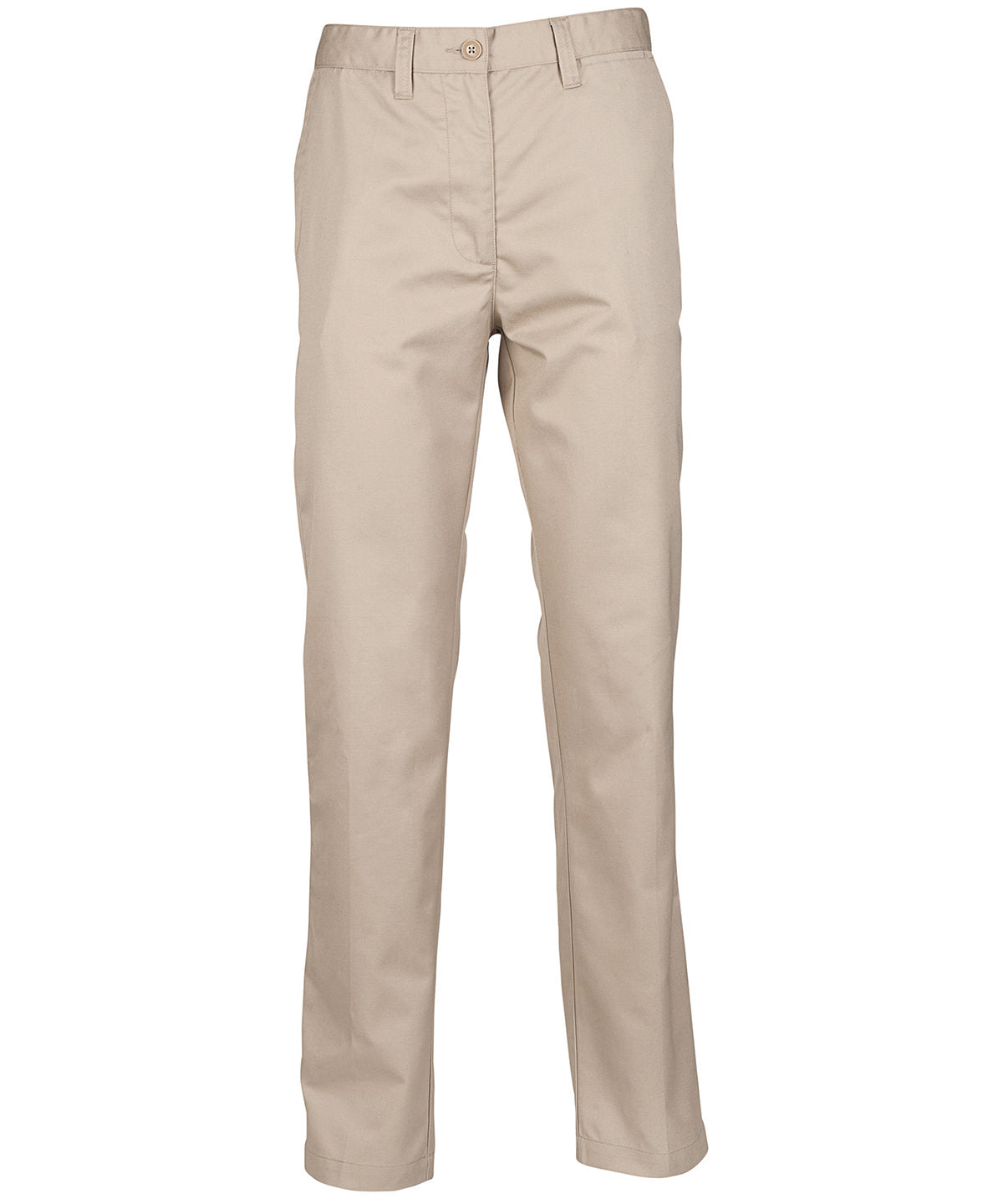 Pantalon chino à devant plat pour femme 65/35 | Stone