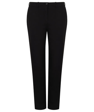 Damen Stretch Chinos | Schwarz