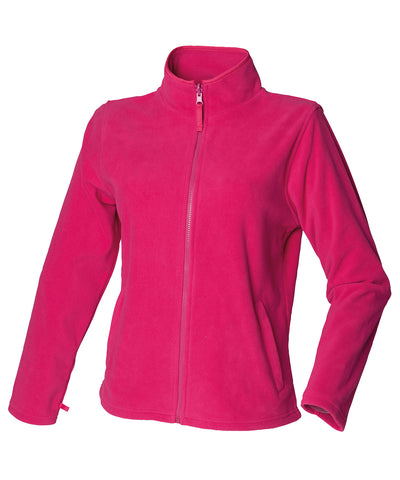 Damen Microfleecejacke | Fuchsie