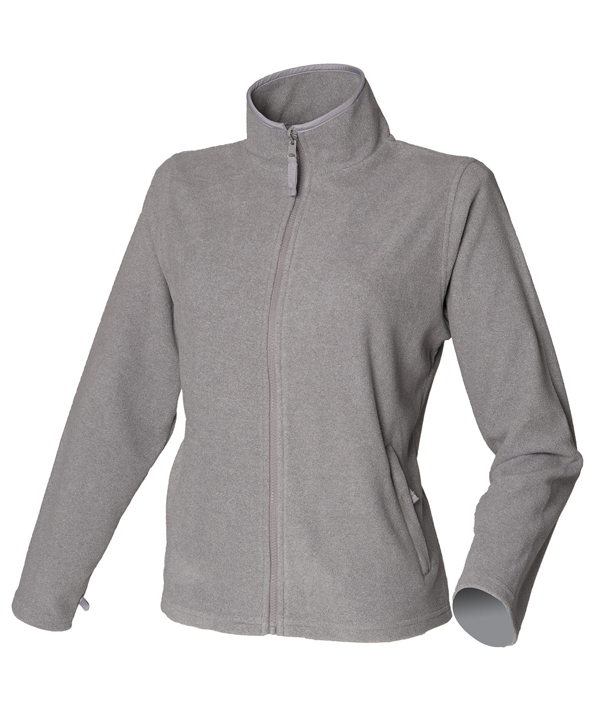Chaqueta de microfelpa para mujer | Gris Moteado