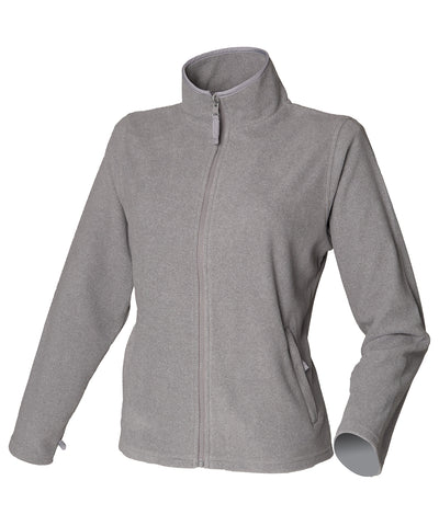 Damen Microfleecejacke | Gesprenkeltes Grau