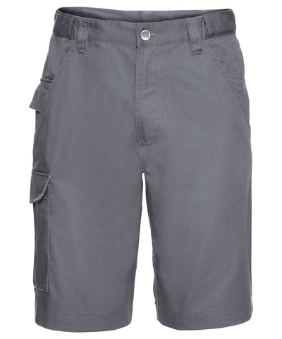 Pantalones cortos de trabajo de sarga de polialgodn | Convoy Grey
