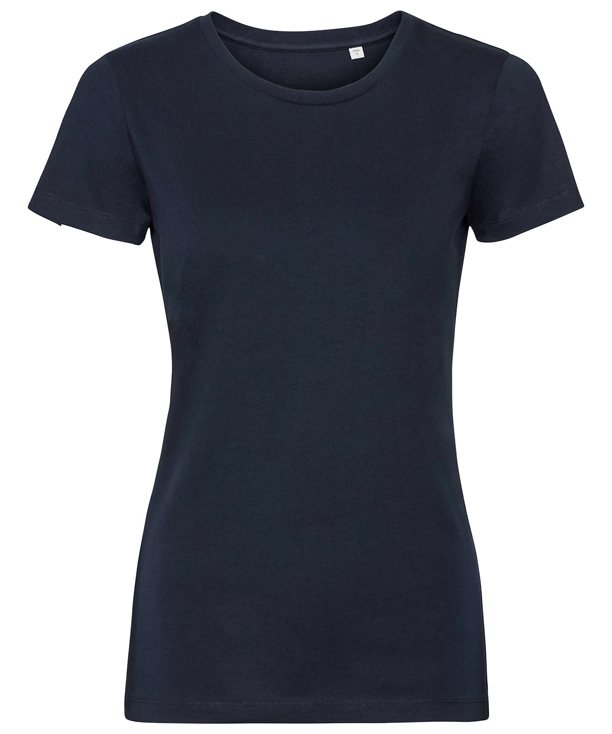 Camiseta orgnica pura para mujer | Azul Marino Francs