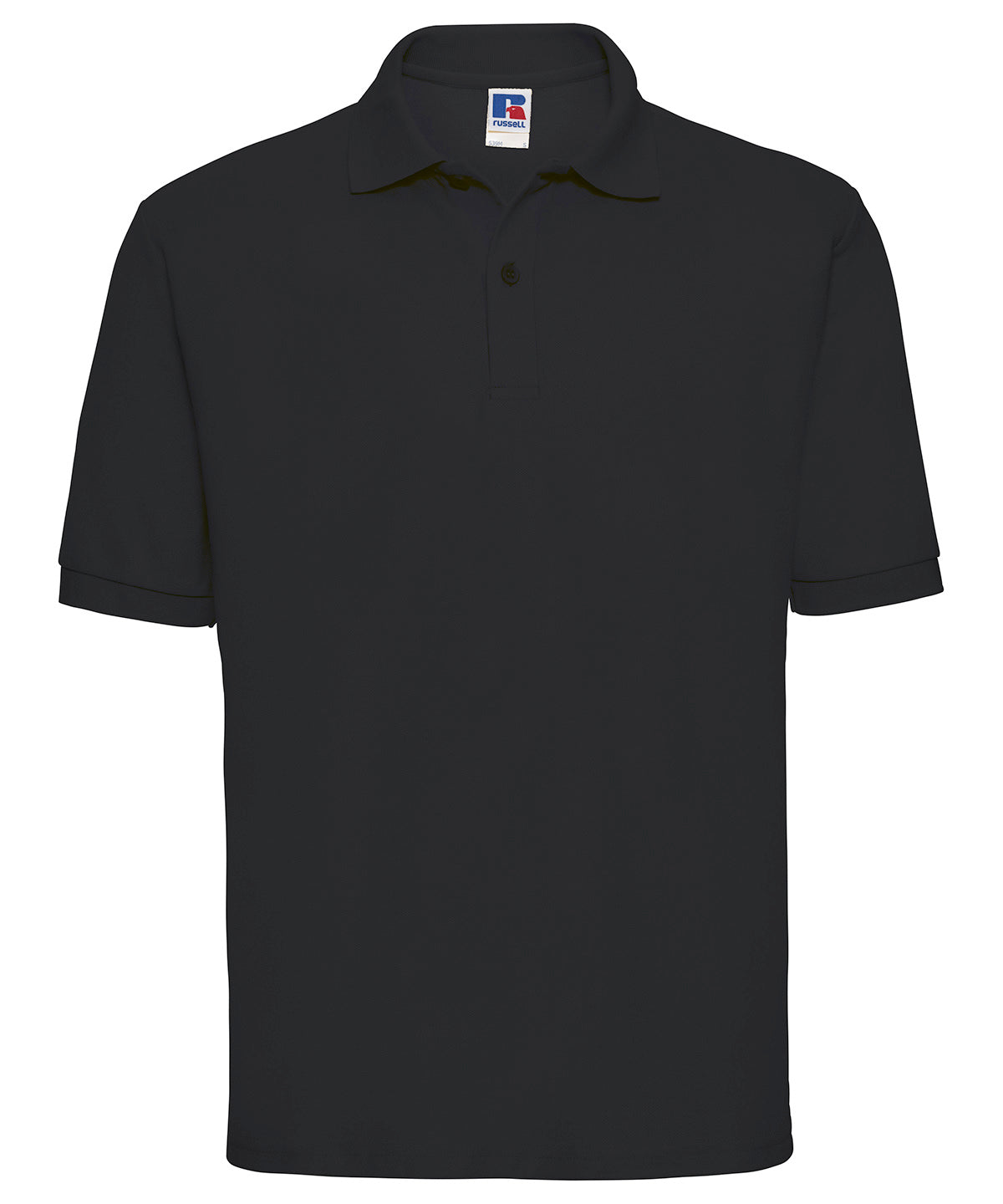 Polo clsico de polialgodn | Negro - Carbn Oscuro