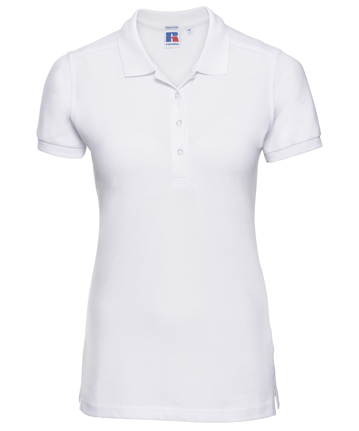 Polo elstico para mujer | Blanco