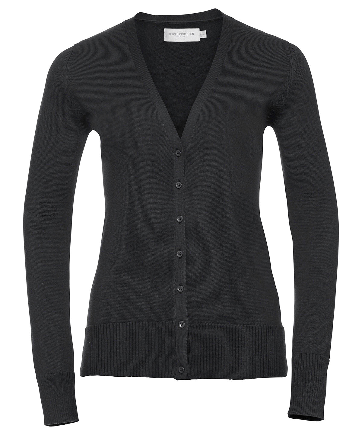 Damen Strickjacke mit V-Ausschnitt | Schwarz