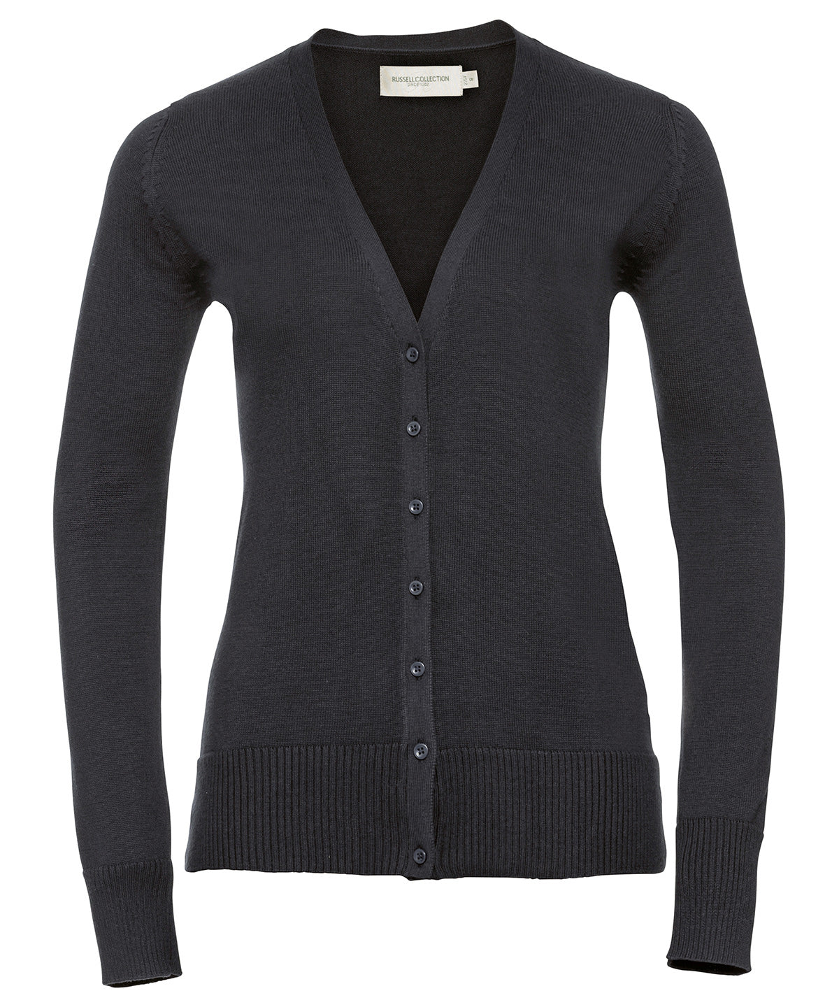 Damen-Strickjacke mit V-Ausschnitt | Anthrazitgrau
