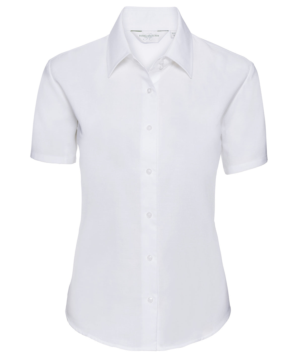 Camisa Oxford de manga corta para mujer | Blanco