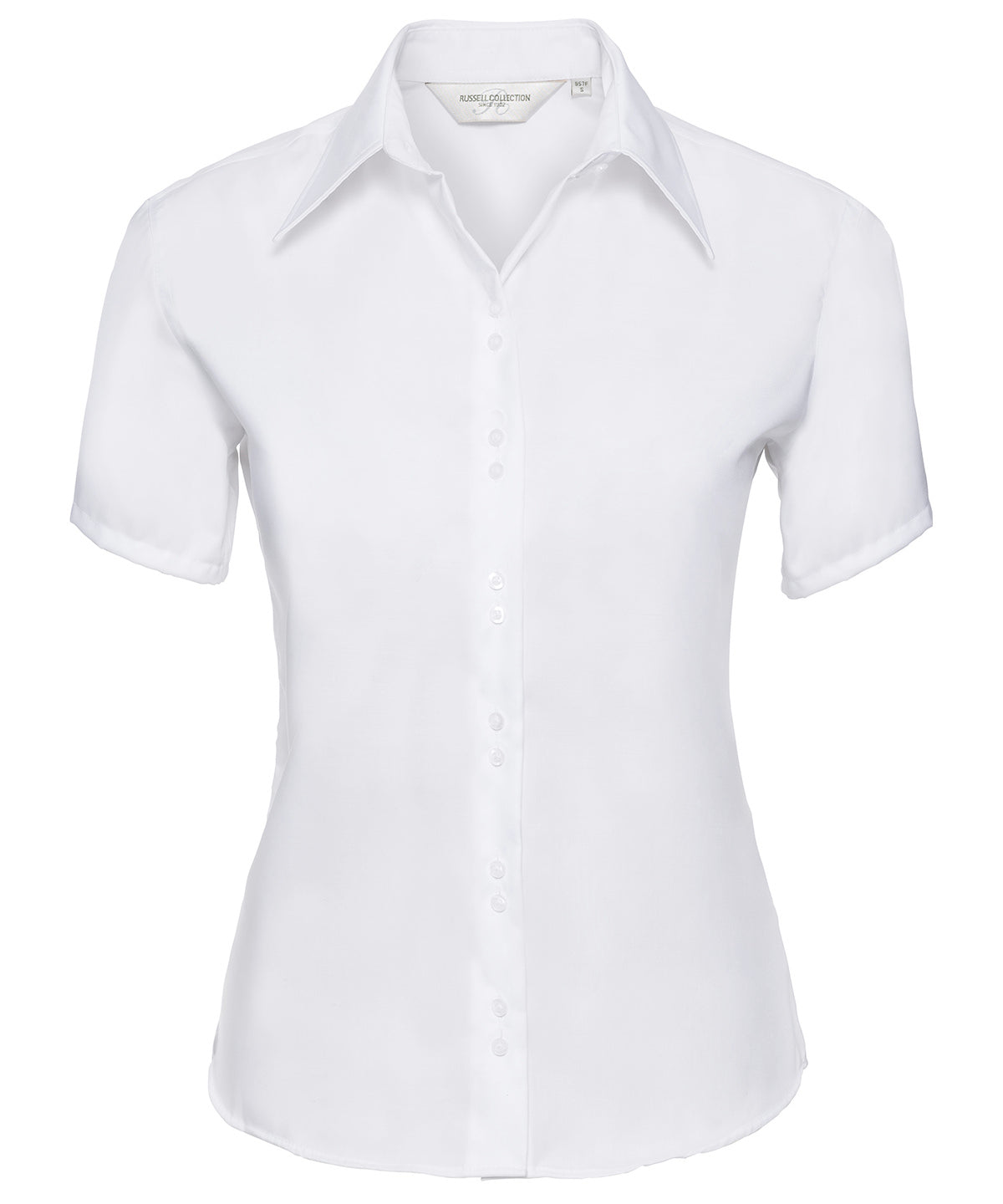 Camisa de manga corta para mujer definitiva sin plancha | Blanco