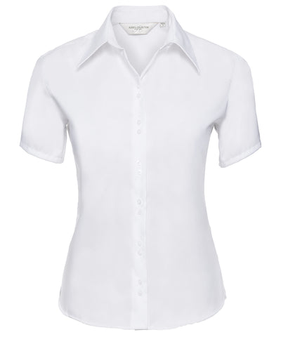 Camisa de manga corta para mujer definitiva sin plancha | Blanco