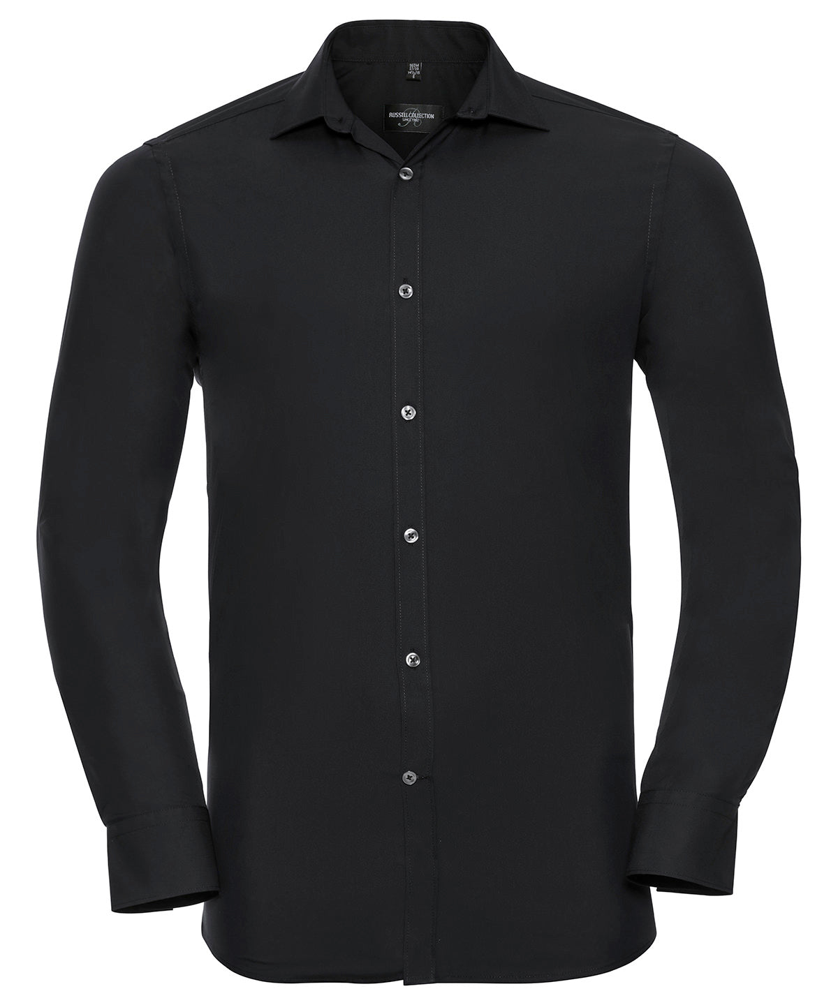 Camisa de manga larga de mxima elasticidad | Negro