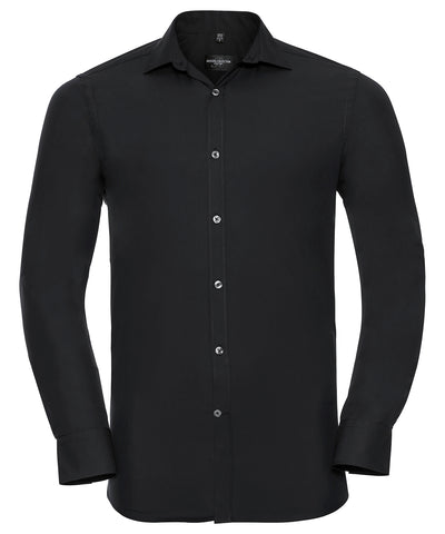 Camisa de manga larga de mxima elasticidad | Negro